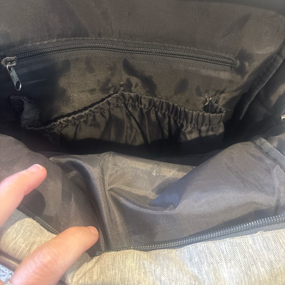 Eddie Bauer Two-Tone Backpack in Gray and Tan - Picture 3 of 5